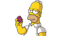 homer with a donut